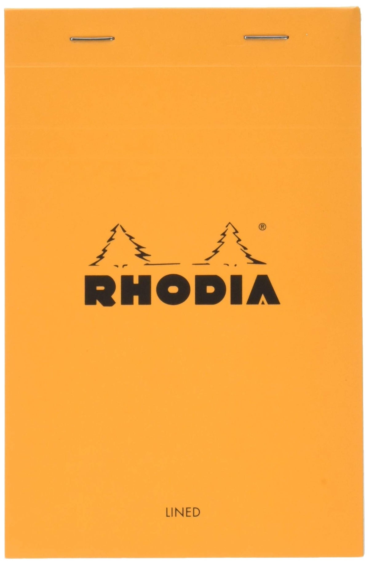 Rhodia Block Notepads, 80 Sheets with Water-Repellent Cover and Micro-Cut Perforation, Sizes No.10 to No.19 and A3+, Grid, Lined or Meeting Rule, Orange, Black or White, 1 to 5 Pads