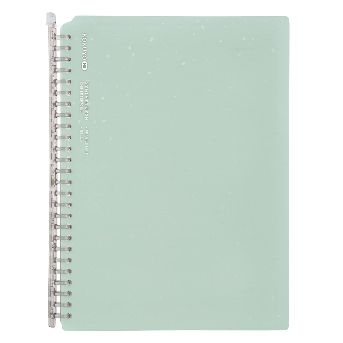 KOKUYO Campus Smart Ring Loose-Leaf Binder 60, Slim Fold-Back Cover B5 26-Hole for Up to 60 Sheets, 270 x 208 x 17 mm, Clear, Pink, Blue, Mint, Taupe, Pastel Patterns