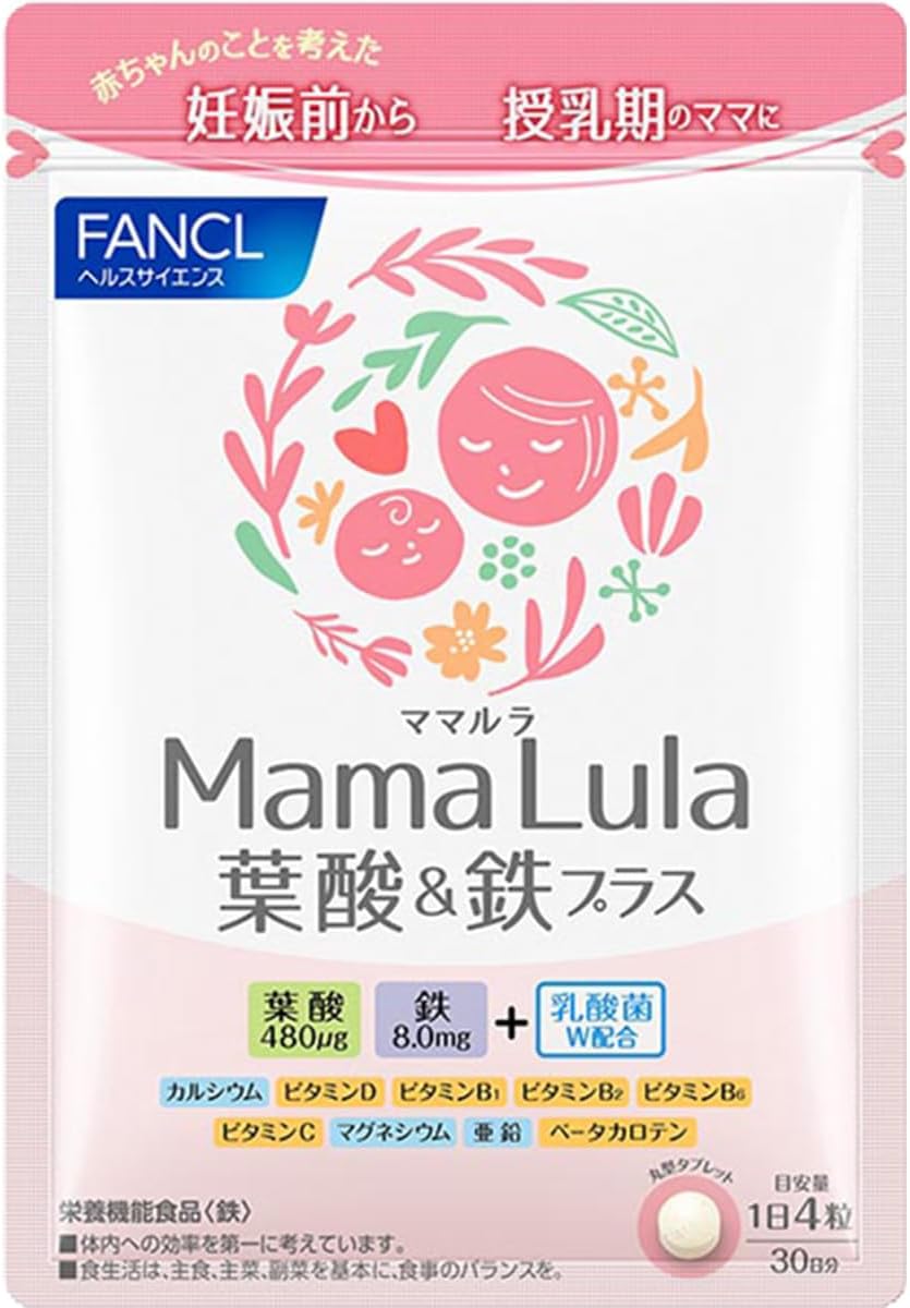 FANCL Mama Lula Folic-Acid&Iron-Plus — 480mcg Folic-Acid/Serving