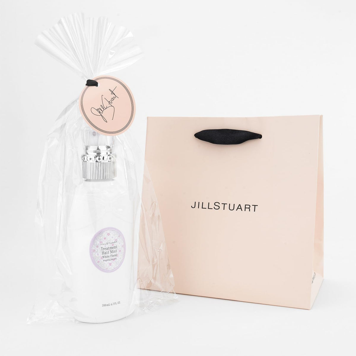 JILL STUART White Floral Treatment Hair Mist, Cuticle-Repairing Hair Fragrance Spray, 200 ml, Gift-Wrapped with Shopping Bag