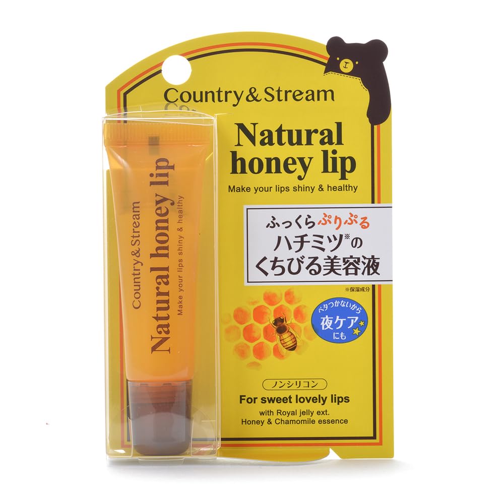 Country and Stream Natural Honey Lip HM 10 g, Honey Lip Treatment Tube with 96% Moisturising Ingredients, Royal Jelly and Chamomile Extracts
