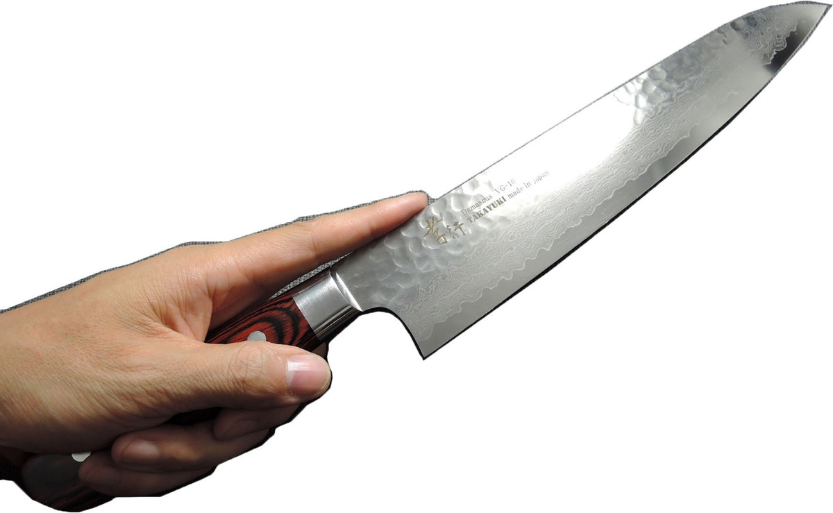 Sakai Takayuki Hammered Damascus Gyuto 240mm