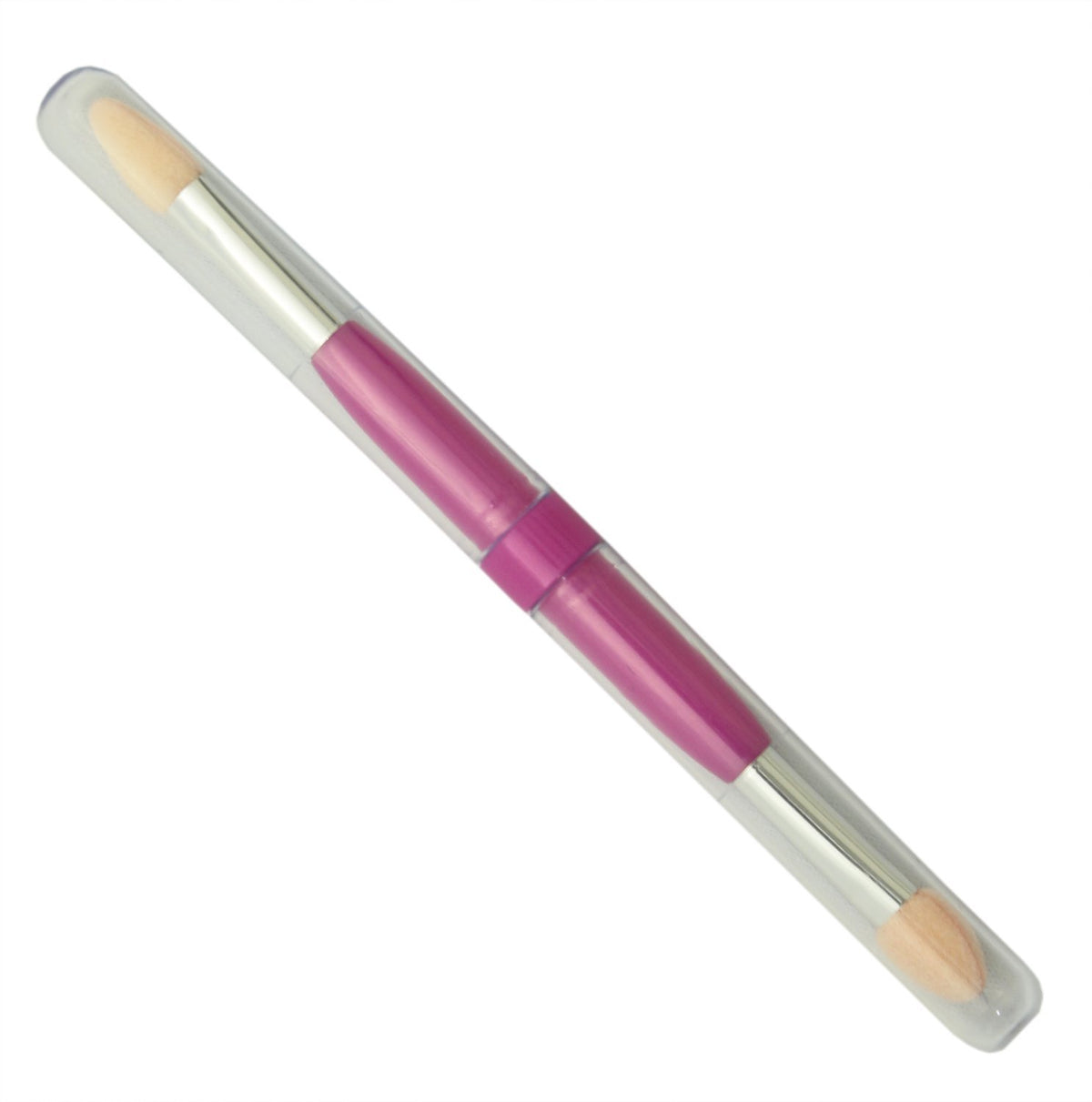 Shishida Seishindo MP-321 Eye Color Tip, Double-Ended Eyeshadow Applicator with Two Sponge Tips and Cap, Pink, Made in Japan