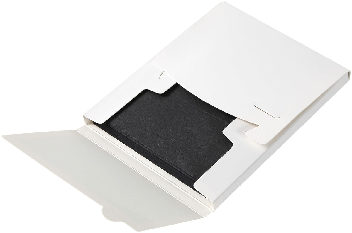 by Amazon Powdered Facial Blotting Paper, Black Natural Pulp Oil-Absorbing Sheets, 120 Sheets x 2 Boxes (240 Sheets)
