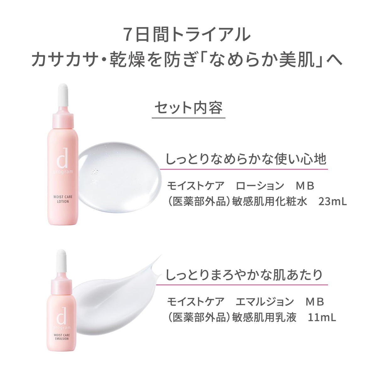 d program Moist Care Trial Set — 7-Day Medicated