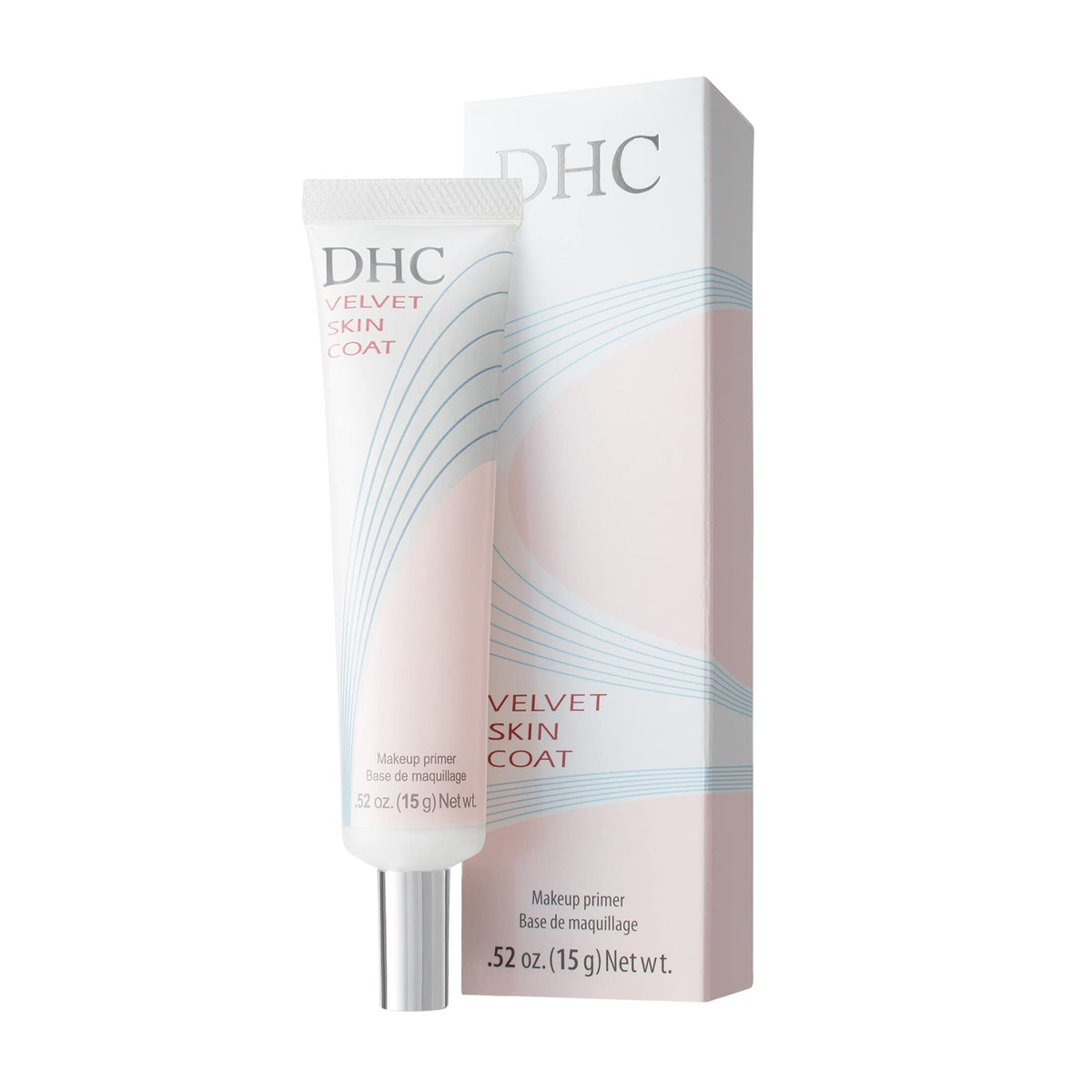 DHC Velvet Skin Coat Makeup Primer for Fine Lines and Pores, Silicone-Based Smoothing Face Primer, 15 g