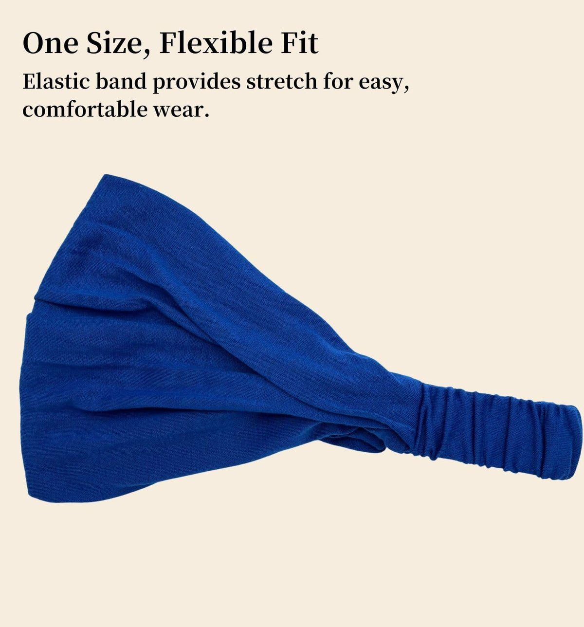 Elastic Bandana Headband for Women and Men, Wide Stretch Head Wrap in 15 Colors and Prints, One Size
