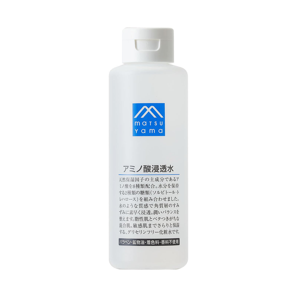M-mark Amino Acid Penetrating Water, Glycerin-Free Fragrance-Free Facial Lotion with 8 Amino Acids, 200 mL Bottle or 190 mL Refill