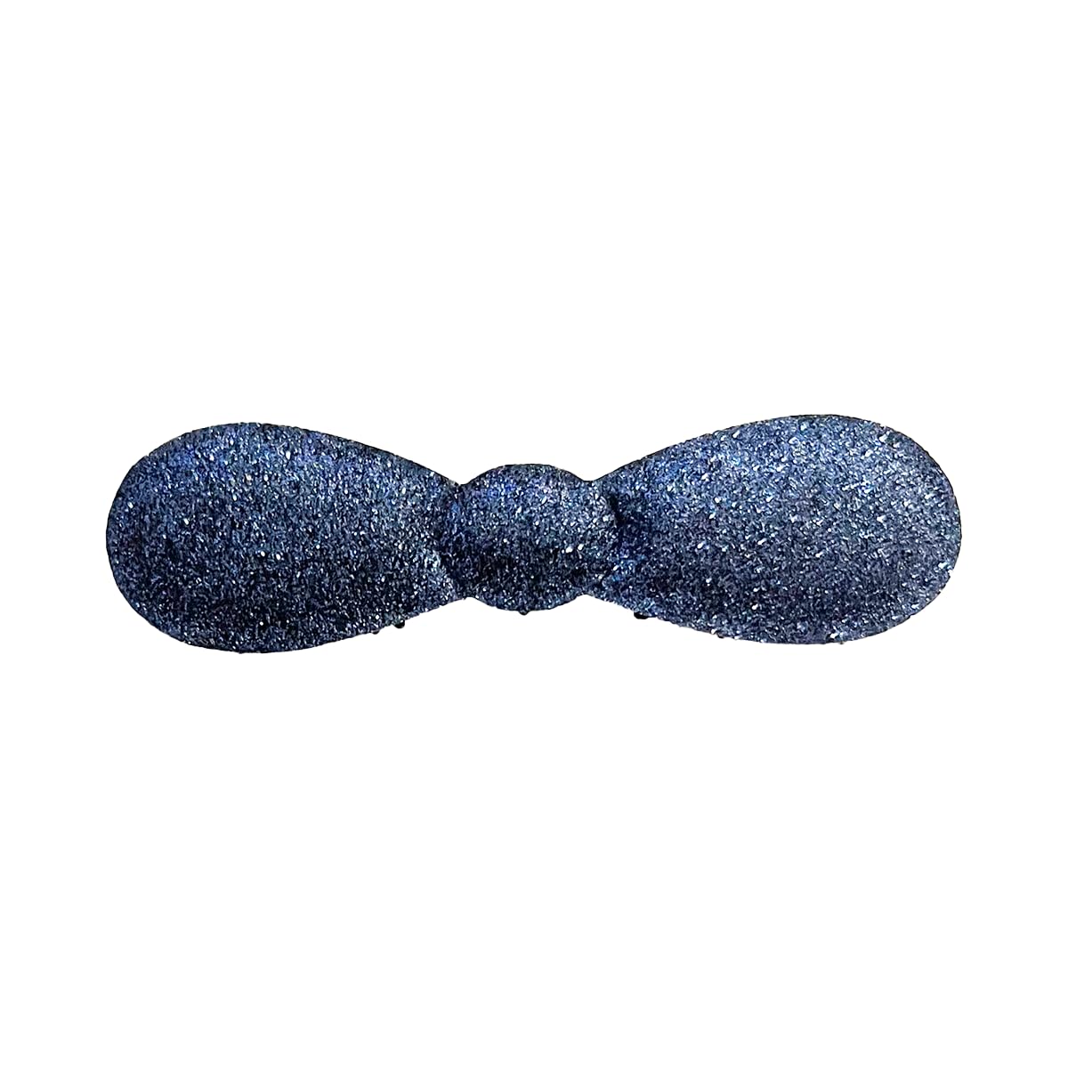 Glitter Plain-Color No-Crease Hair Clip for Bangs, Made in Japan, Ribbons, Cross, Hearts, Five-Point Shapes and Rectangles