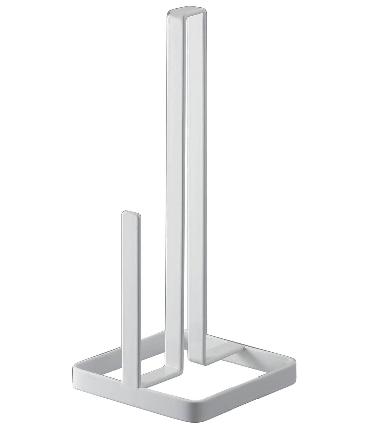Yamazaki Tower Kitchen Paper Holder, Steel Countertop Stand for Standard 24 cm Kitchen Rolls, 11 x 11 x 26.5 cm and 400 g, White or Black