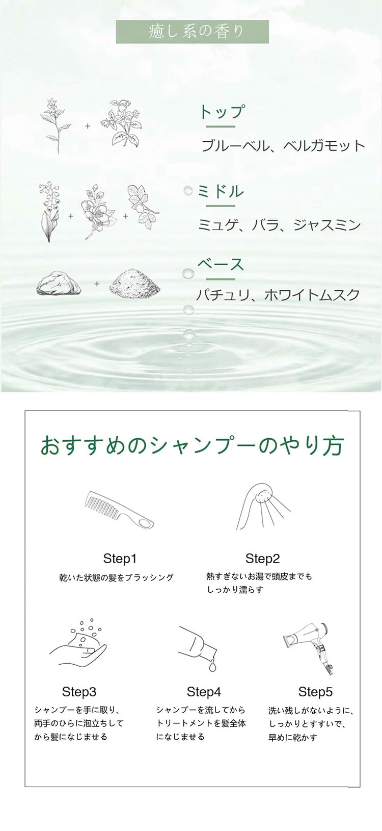 ONSENSOU Hot Spring Algae Scalp Care Treatment, 300 mL, Silicone-Free Conditioner with Hot Spring Yeast