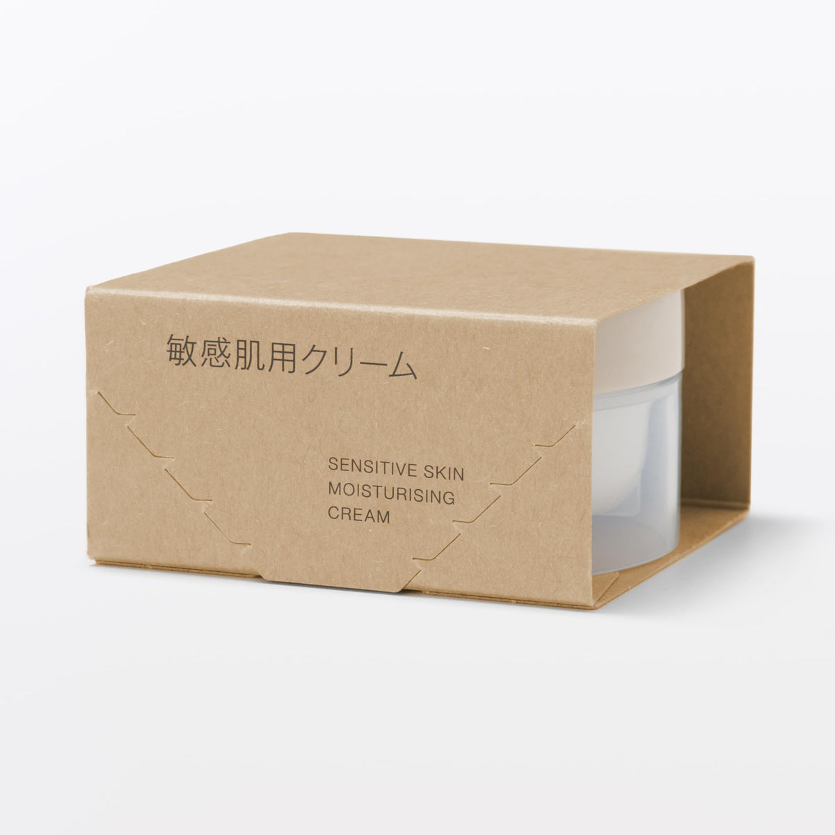 MUJI Sensitive Skin Moisturising Cream with Ceramide NP and Hyaluronic Acid, 50 g Jar