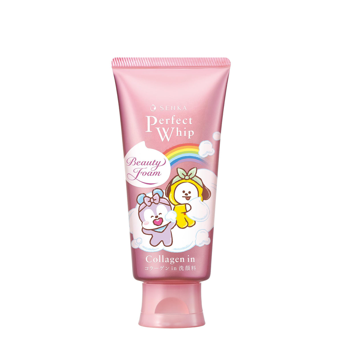 Senka Perfect Whip Collagen In Facial Cleanser, BT21 Collaboration Design, 120g Tube