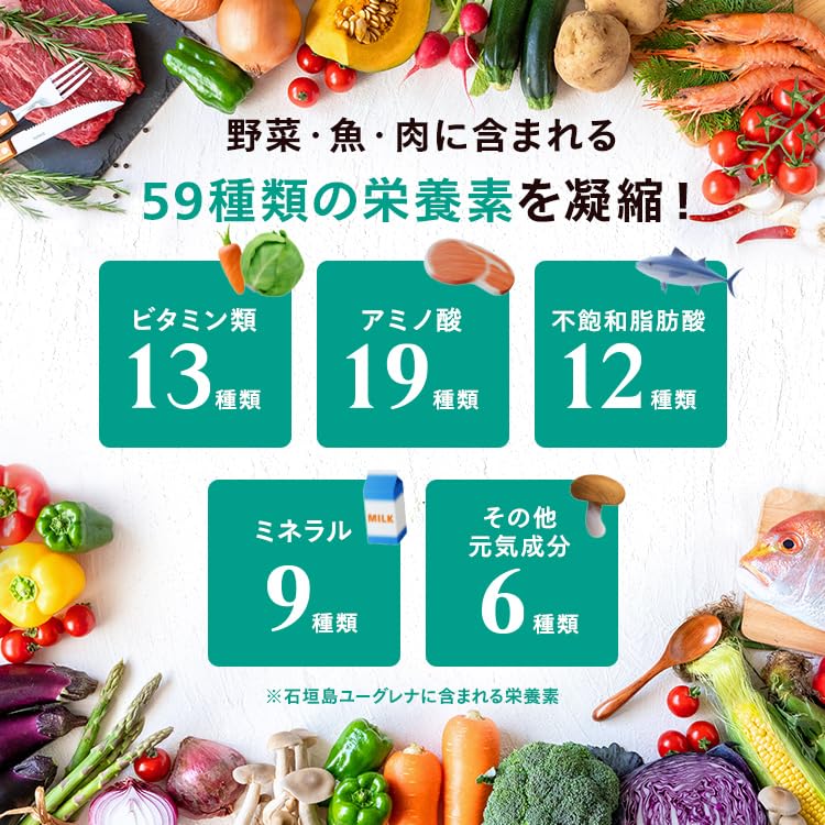 ユーグレナ Premium Green Capsule — 1.5 billion Euglena cells per 6 capsules