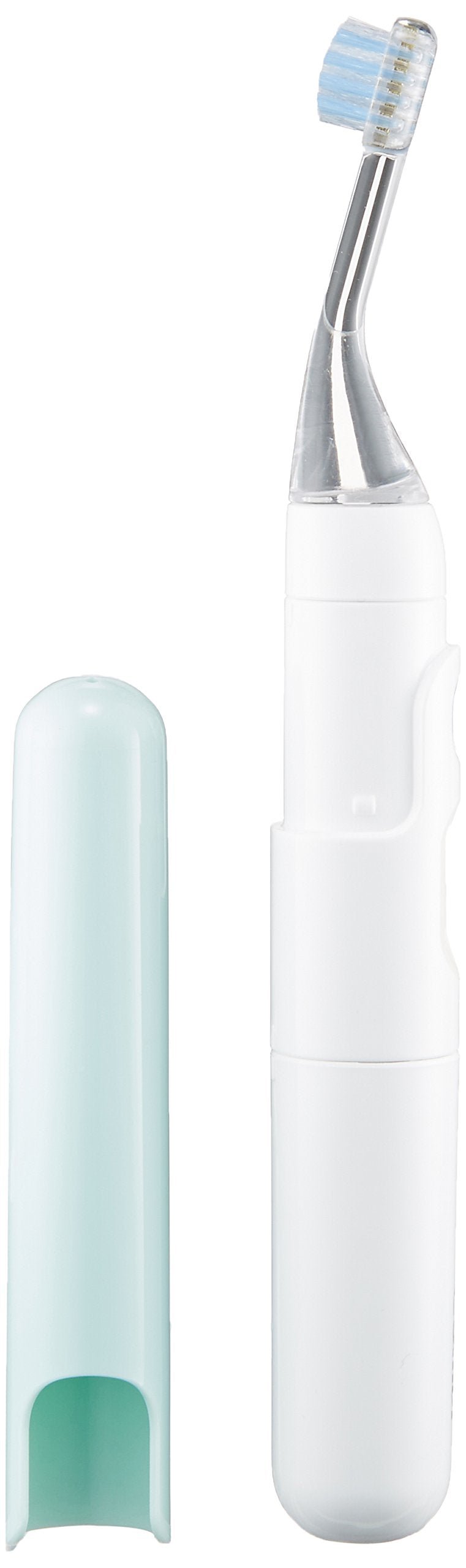 Combi Teteo Electric Finishing Toothbrush for Babies and Kids, Sonic Vibration with LED Light, Soft Bristles, Green