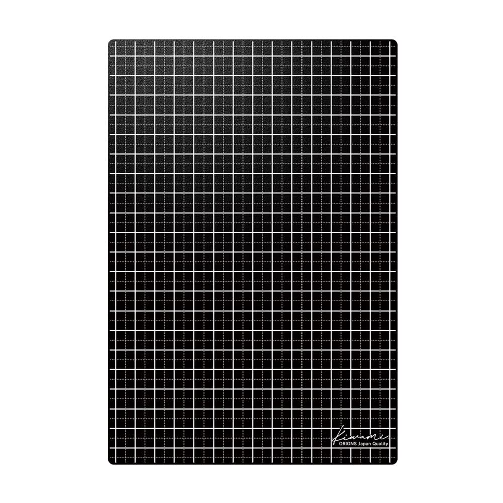 Kyoei Plastic Writing Mat Shitajiki, 2.0 mm Soft Thick PVC Mat with Printed Grid, Reversible, Made in Japan, A4+ 306 x 228 mm, B5+, A5 or B6, Black, Dark Red-Purple or Deep Navy
