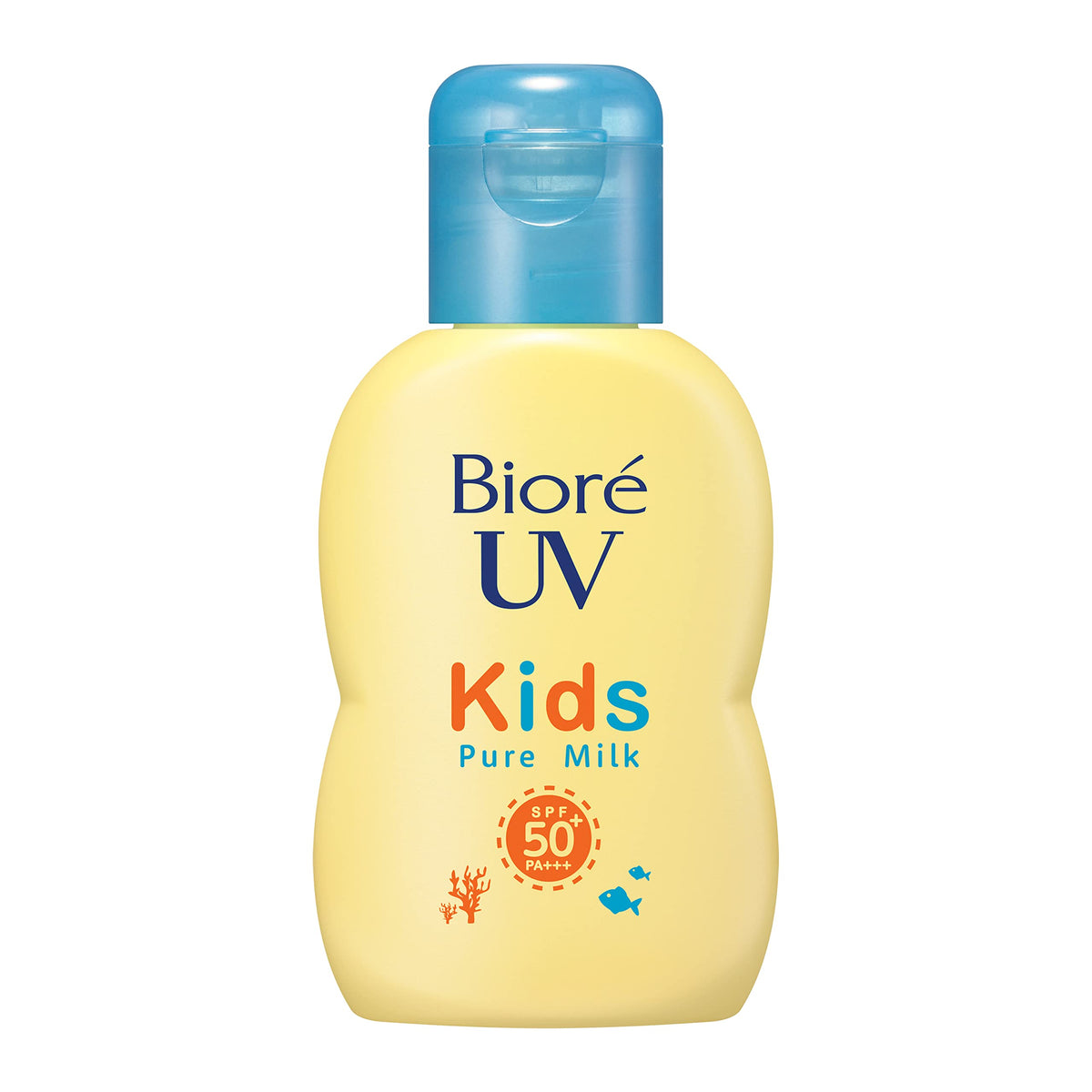 Bioré UV Kids Pure Milk Mineral Sunscreen SPF50+ PA+++ — Gentle Waterproof Sunscreen For Kids And Adults, 70ml