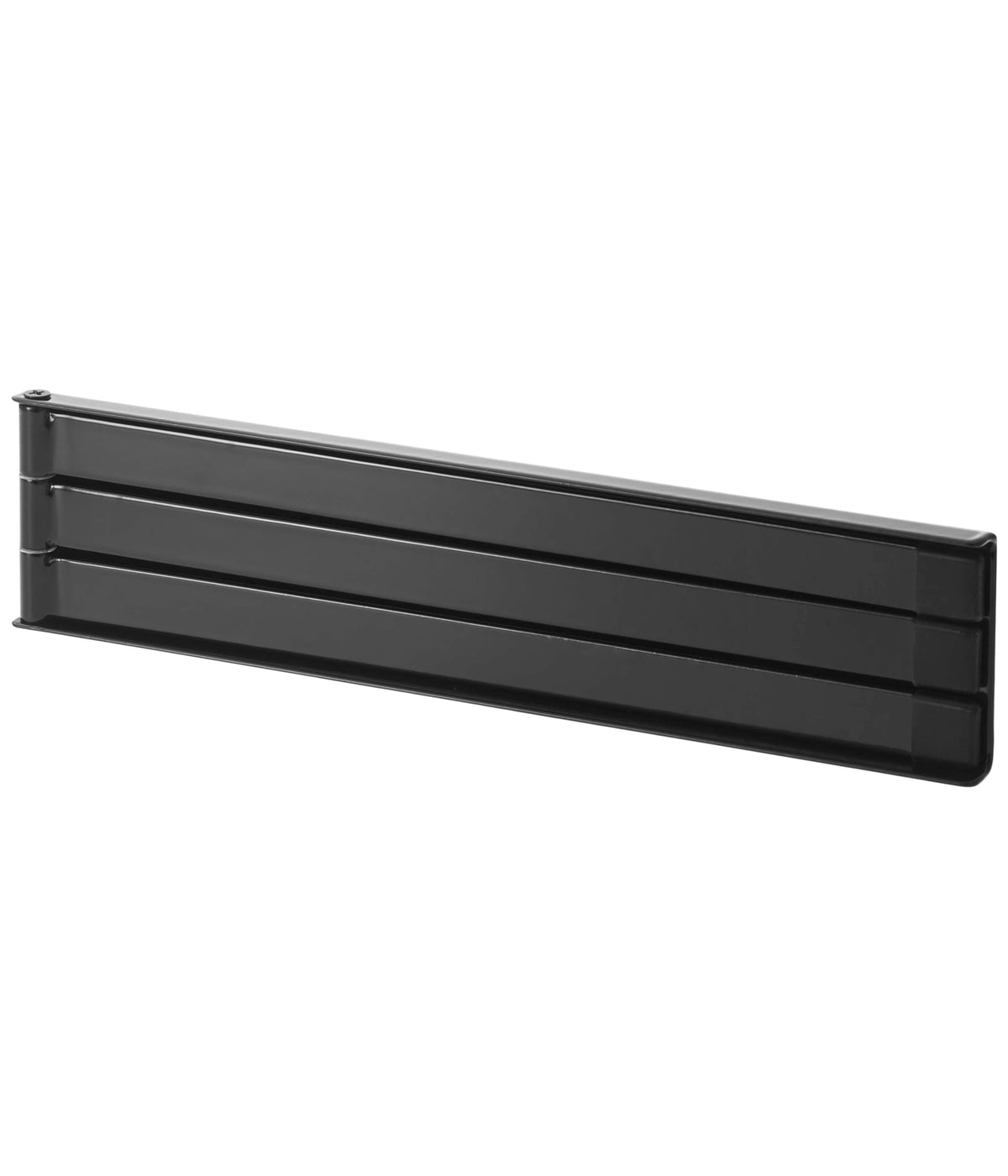 Yamazaki Tower Magnetic Dish Cloth Hanger, Three Folding Bars for a Fridge Side, 24 x 1 x 6 cm and 410 g, Holds 600 g, Black