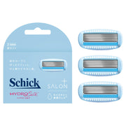 Schick Hydro Silk Salon Plus Replacement Blades, Pack of 3, 5-Blade Cartridges with Moisture Gel and Skin Guard for Women's Razor, White