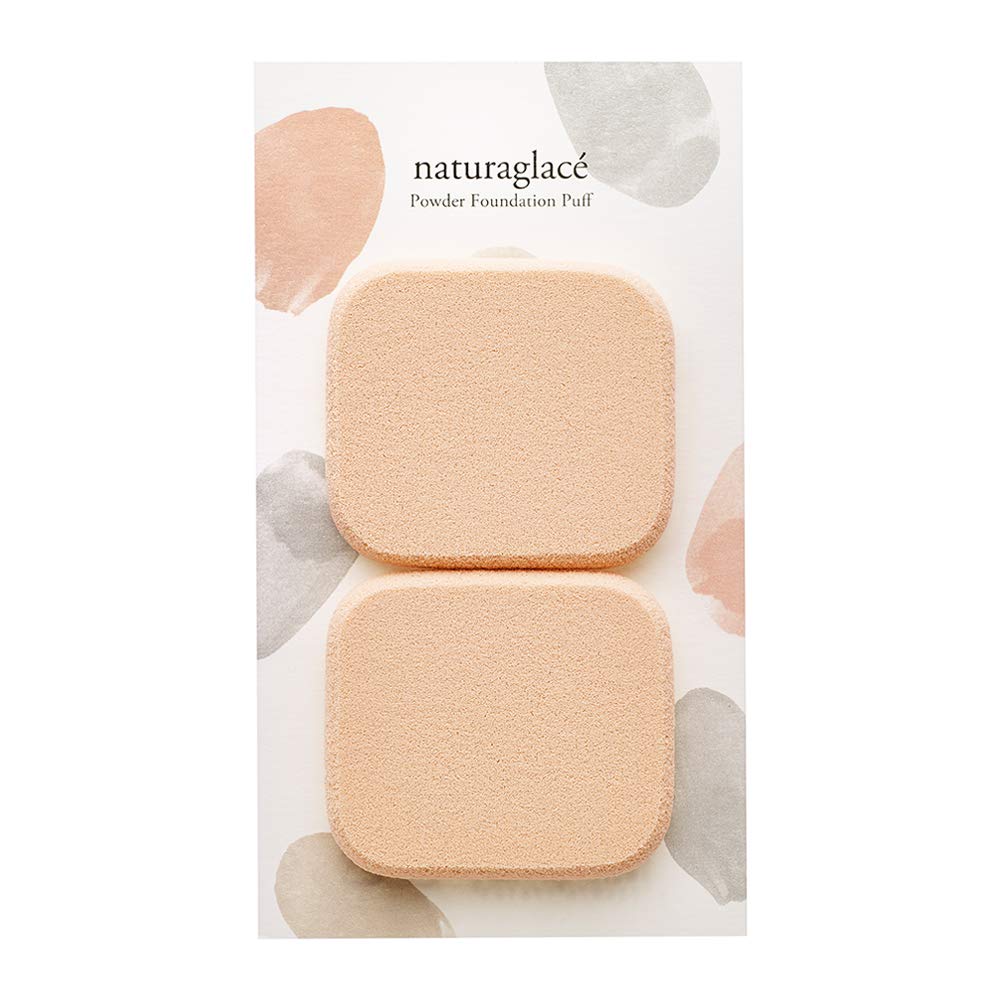 Naturaglace Powder Foundation Puff, Set of 2 Sponge Puffs for Pressed and Loose Powder Foundation