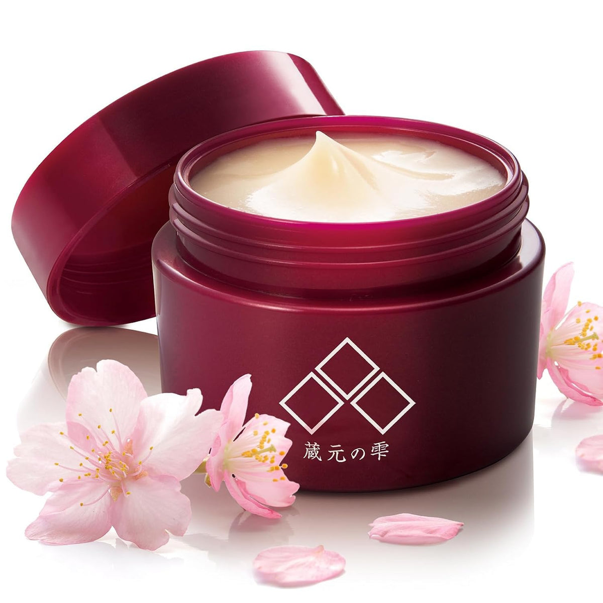 Kuramoto no Shizuku Sake Lees Beauty Cream with Rice Bran, Yogurt, Vitamin C, Prune and AHA, 6 g, 20 g or 50 g Jar