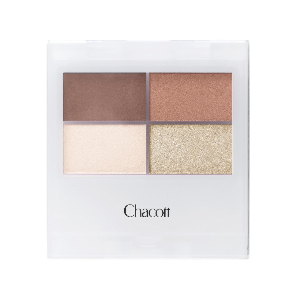 Face Color Palette 500 Sugar Spot, 4-Colour Brow, Eyeshadow, Highlight and Shading Palette with Chip, Sweet Brown