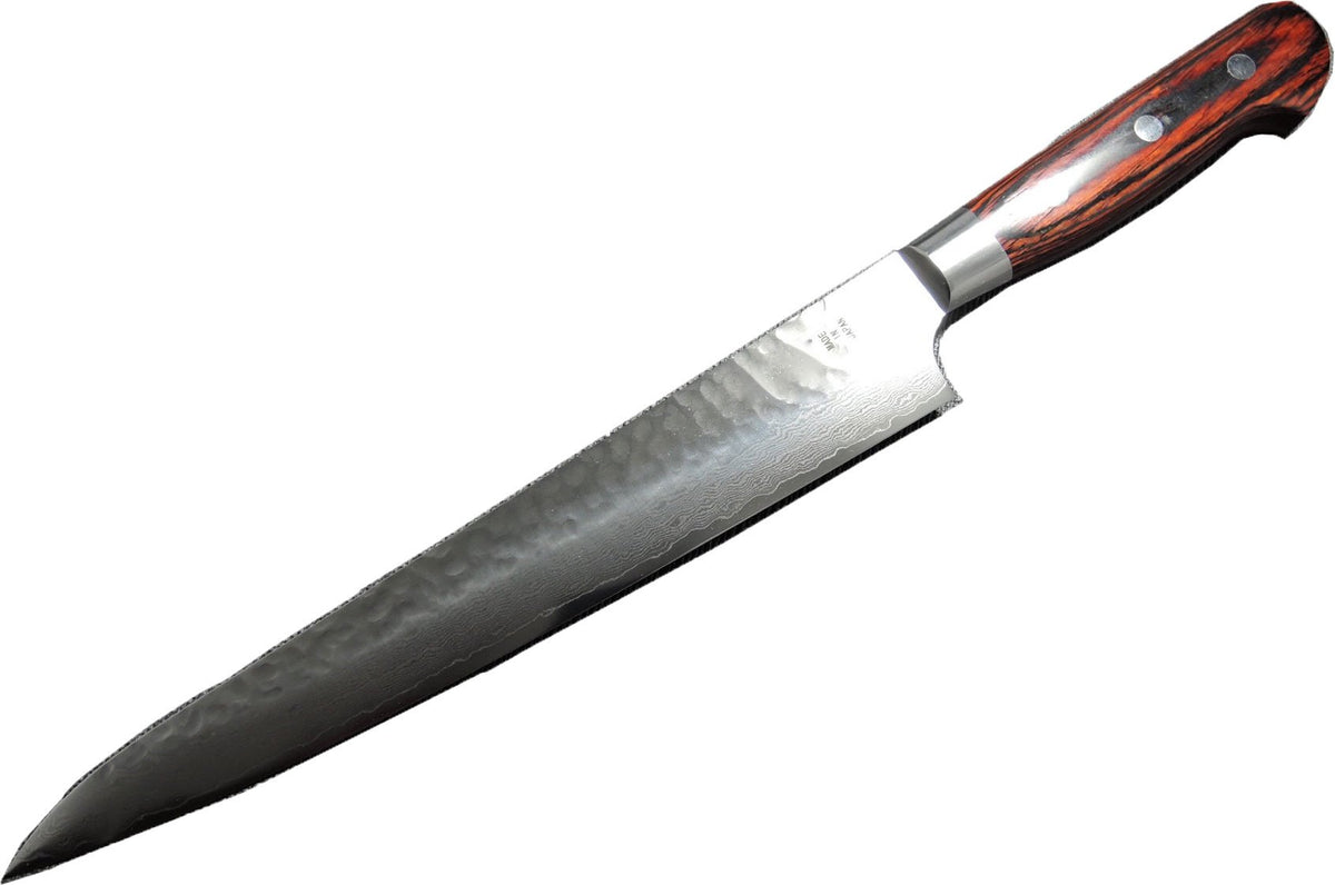Sakai Takayuki Hammered Damascus Sujihiki 240mm