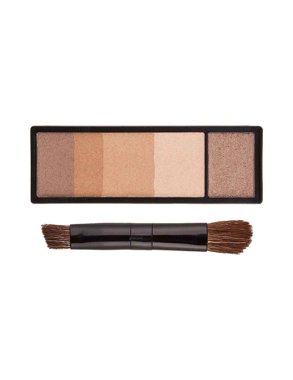 Eyebrow Powder Palette Refill With Guide Film And Double-Ended Brush, 4.2 g