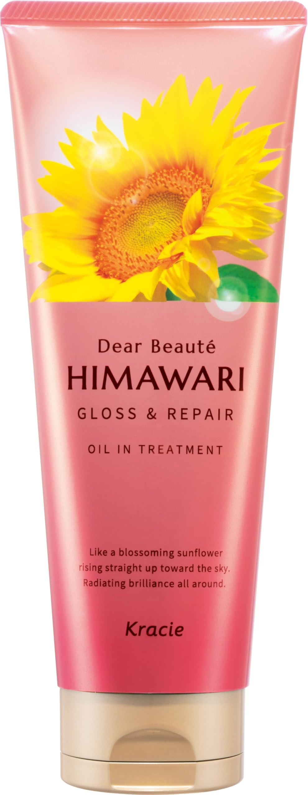 Kracie Dear Beauté Himawari Gloss & Repair Oil-In Rinse-Off Treatment, Sulfate-Free Hair Conditioner for Frizz and Waves, 200 g