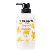 Softymo Natu Savon Select White Body Wash Rich Moist, Osmanthus and Neroli Scent Botanical Foaming Body Soap, 500 mL Pump
