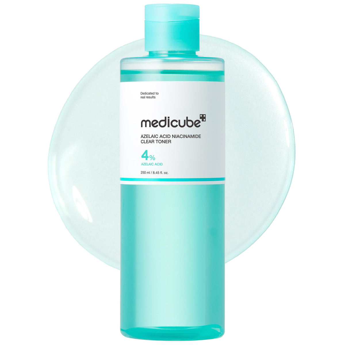 medicube Azelaic Acid Niacinamide Clear Toner 250 mL, Lightweight Daily Clarifying Toner with 4% Azelaic Acid, Hyaluronic Acid and Aloe Vera Leaf Extract