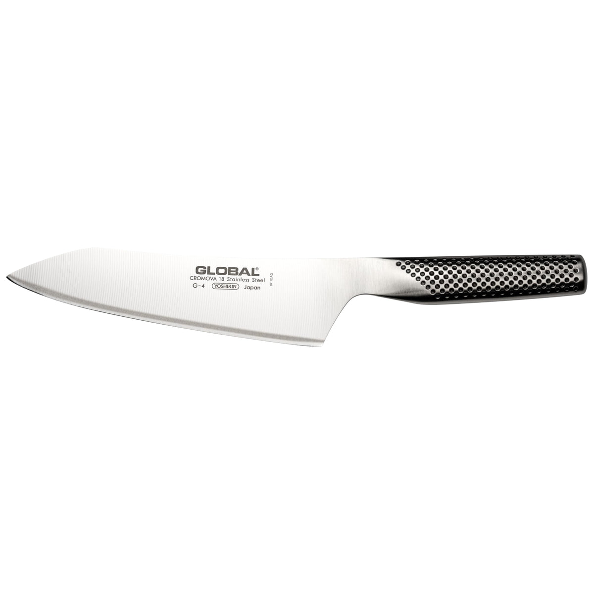 Global G-4 Oriental Cook's (Bunka) Knife 18 cm, One-Piece CROMOVA 18 Steel