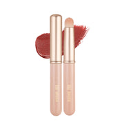 EXWICH Round Head Lip Brush, Capped Nylon-Bristle Lip Colour Blending Brush for Matte Lip and Tint, 10 cm