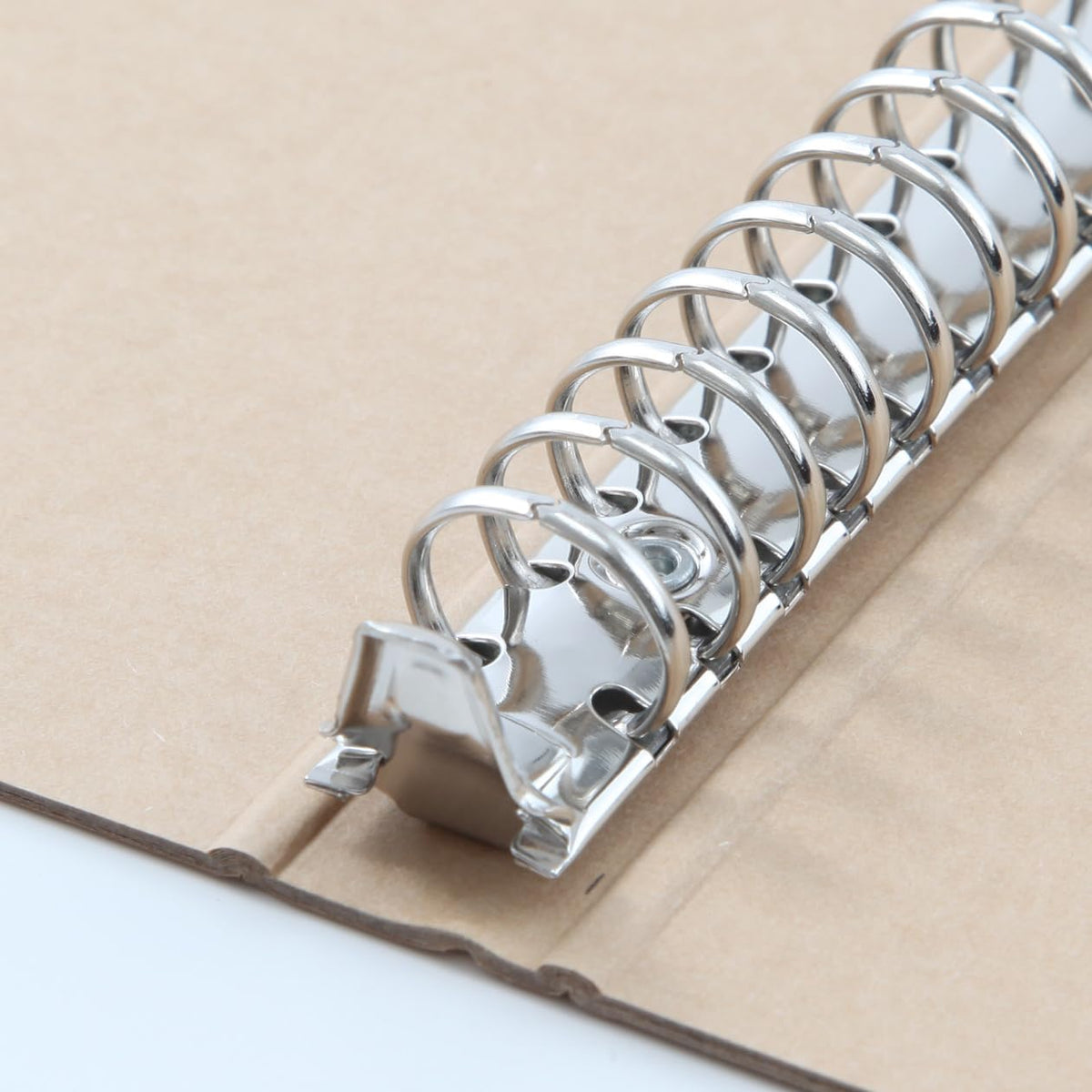 MUJI B5 26-Hole Binder, Paper Cover Ring Binder with Steel Fittings, 26 mm Spine, 280 x 219 mm Cover, Beige or Dark Grey