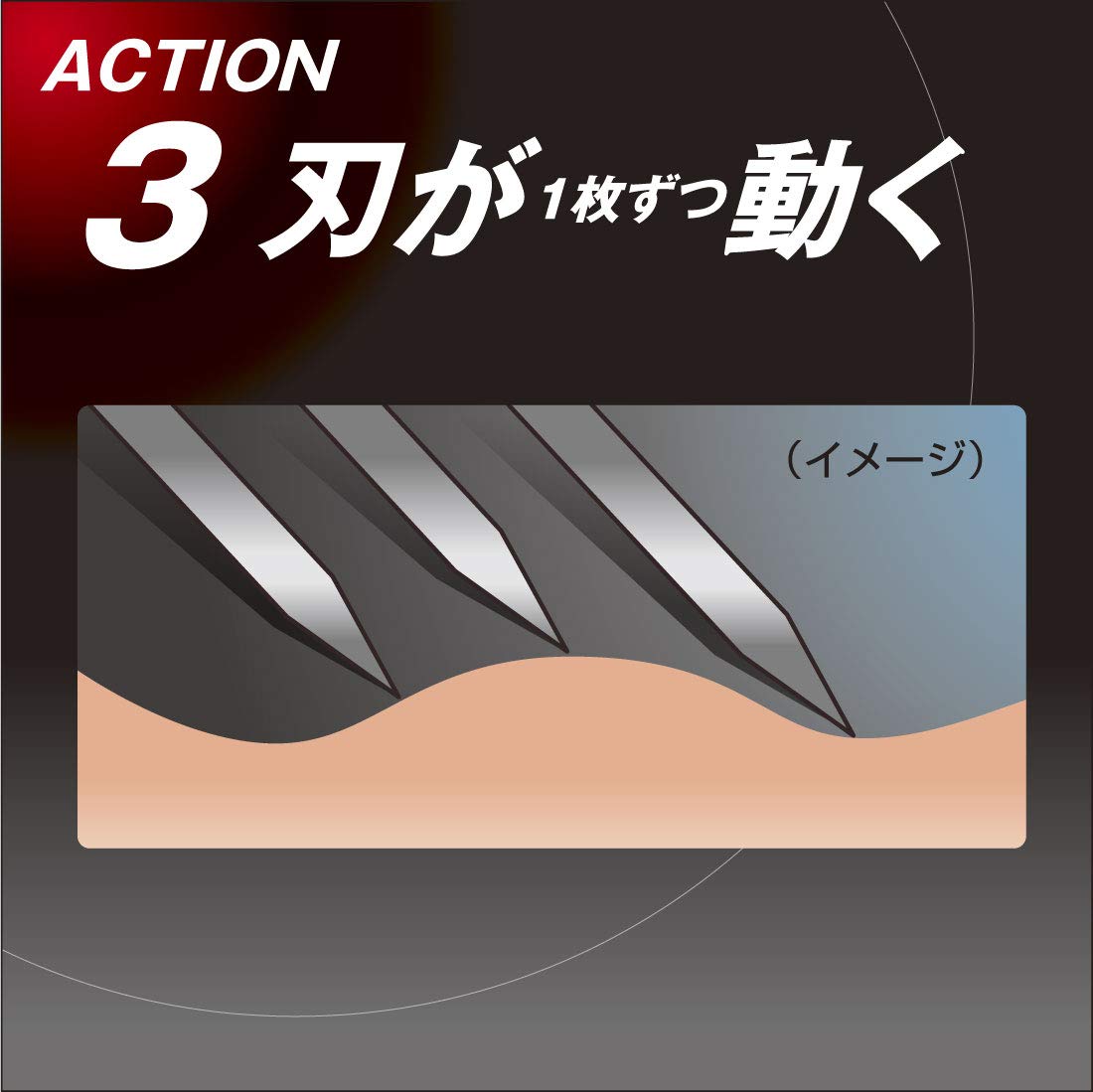 Feather Samurai Edge Razor for Men, Triple-Action Swivel Head Holder with 3 Cartridges (One Fitted), Ceramic-Coated Stainless Blades