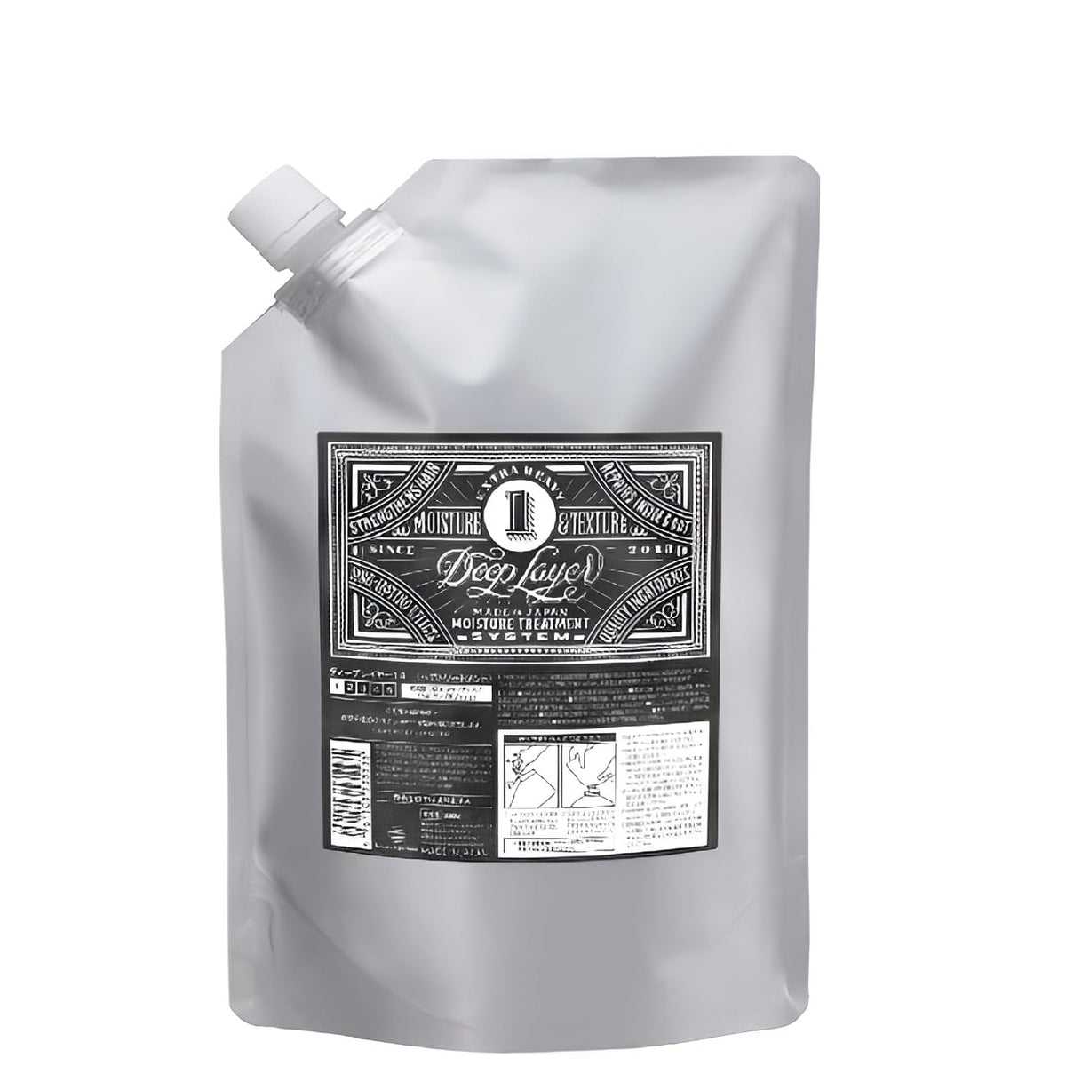 System Treatment 1R Refill, Salon Step 1 Keratin Repair Hair Treatment for Highly Damaged Hair, Pear Scent, 750 g Pouch