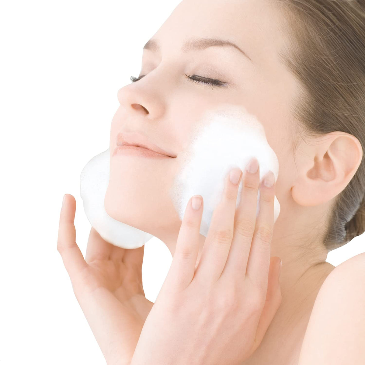Kokubo Whipper Mini Face Wash Foaming Net with Ring, Dense Whipped Foam in Seconds, Made in Japan, 1 Piece or 4 Piece Set