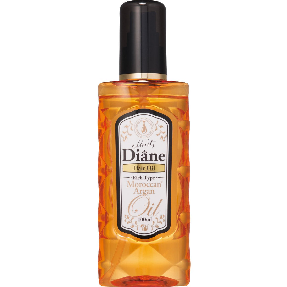 Moist Diane Hair Treatment Oil Rich, Leave-In Moroccan Argan Hair Oil, 100 mL