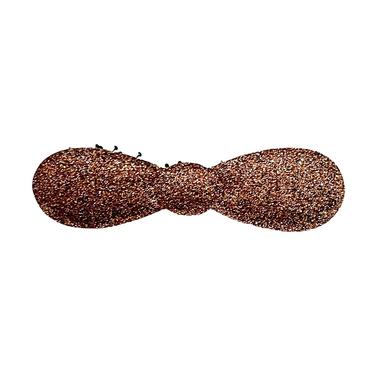 Glitter Plain-Color No-Crease Hair Clip for Bangs, Made in Japan, Ribbons, Cross, Hearts, Five-Point Shapes and Rectangles