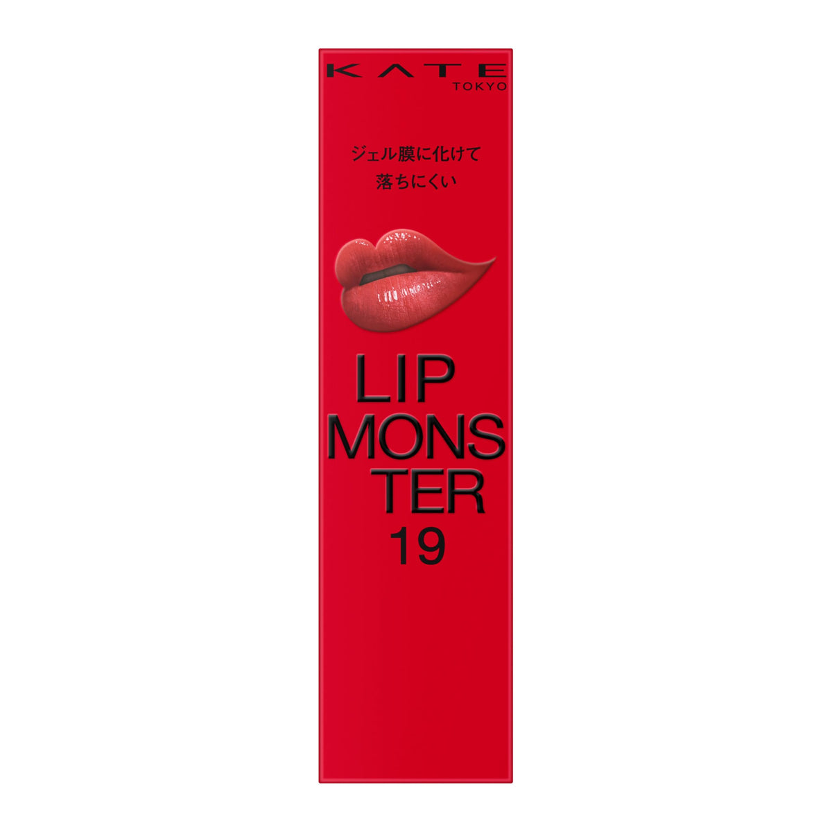 Kate Lip Monster 19 Rose Pink, Long-Wearing Lipstick 3 g that Turns into a Gel Film, Moisturising High-Colour Natural Finish