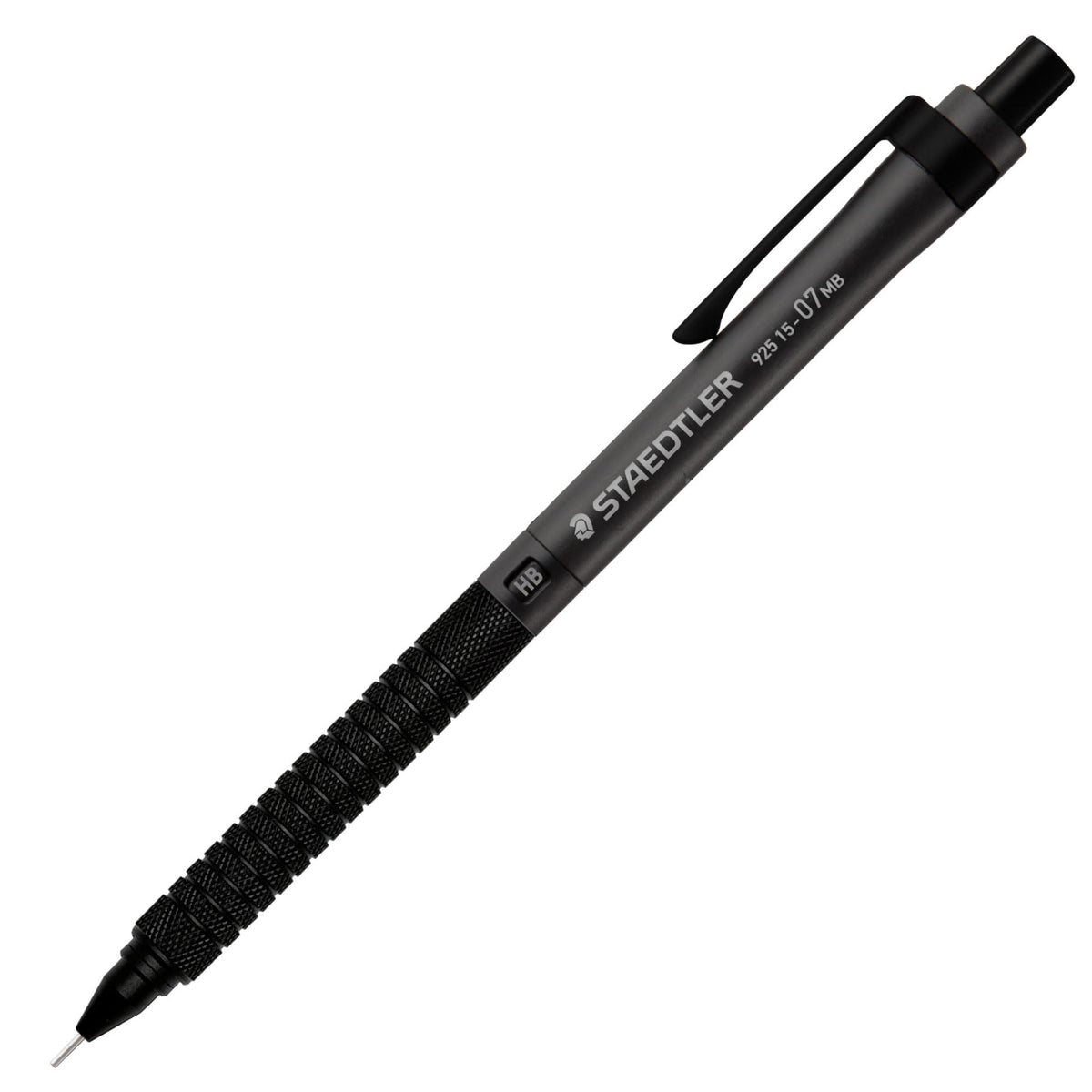 Staedtler 925 15 Metal Drafting Mechanical Pencil, Brass Knurled Grip with Built-In Eraser and Cleaner Pin, 140.9 mm and 16 g, 0.3, 0.5, 0.7 or 0.9 mm, Black or White and Pearl Chrome