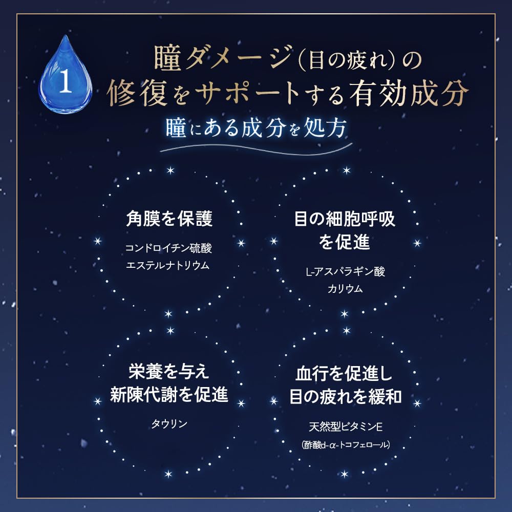 Rohto Yojyunsui Alpha Eye Drops, Class 3 OTC Eye Drops with Chondroitin Sulfate and Taurine for Tired Eyes, Usable with Hard Contact Lenses, 13 mL