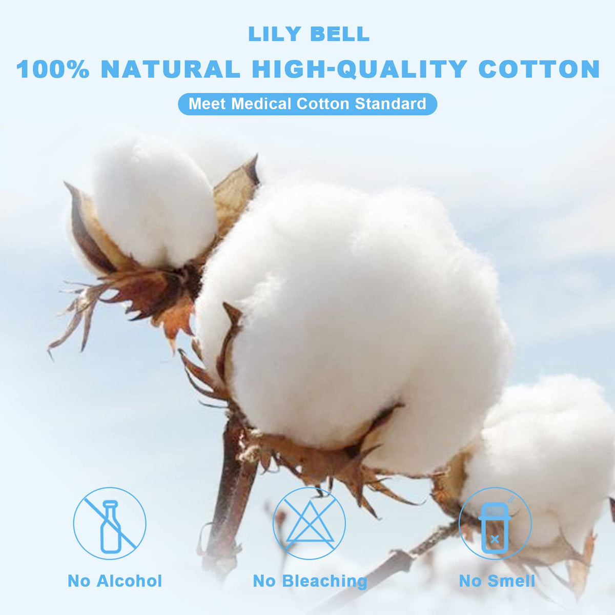 Cotton Sheets, 100 Percent Cotton Disposable Face Towels for Dry or Wet Use, Fragrance-Free and Lint-Free, 220 or 660 Sheets
