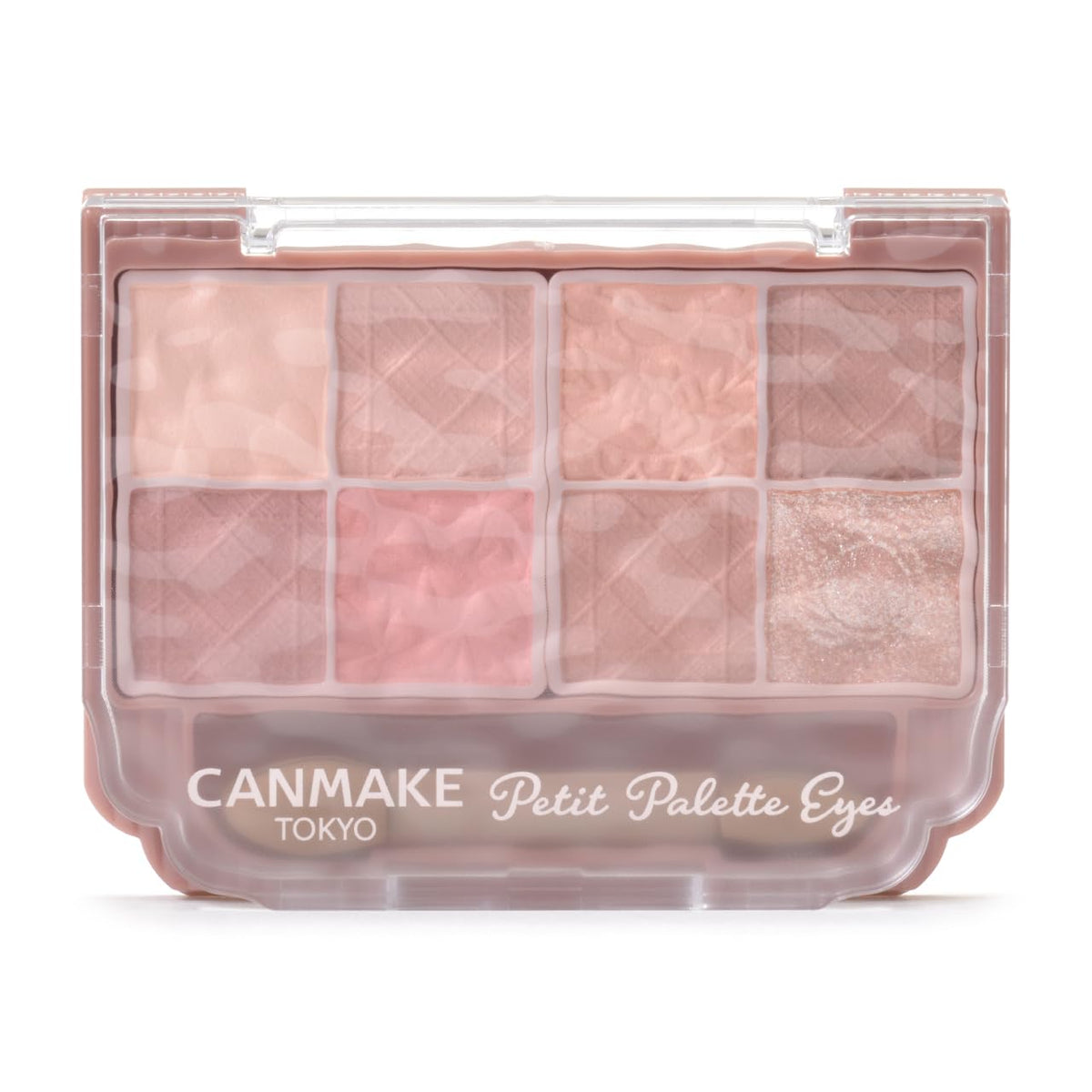 Canmake Petit Palette Eyes Matte Type, Compact Eight-Colour Matte Eyeshadow Palette with Double-Ended Tip, 2 g