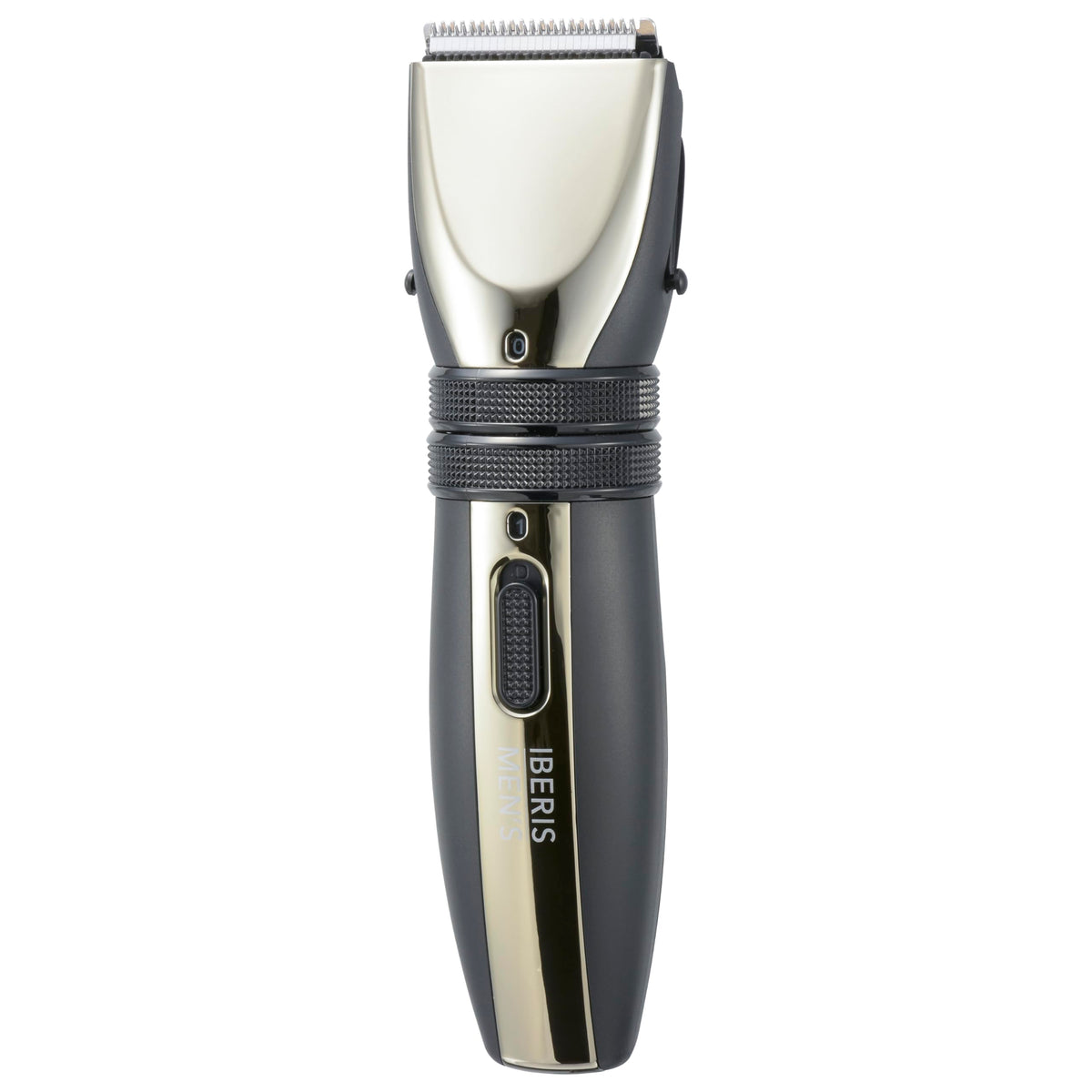 OHM Iberis Men's Battery Hair Clipper HB-HCKG2100N-K, Cordless Clipper with Two Combs, 10 Cutting Heights and a Thinning Dial, Black, Made in Japan