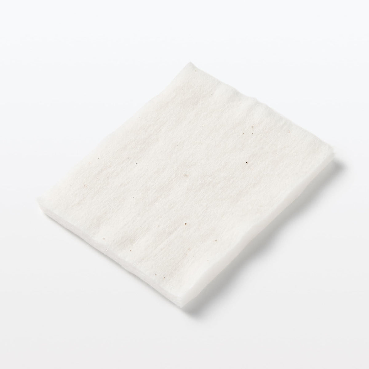 Muji Unbleached Cut Cotton, Large Size Cotton Pads, 88 Sheets of About 90 x 70 mm, 100 Percent Cotton