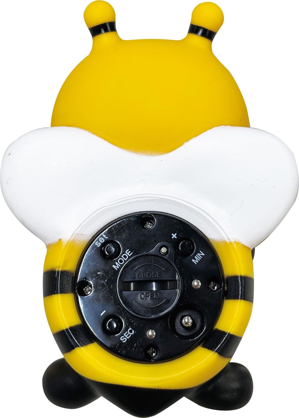 Papa Gino Bee Floating Digital Bath Thermometer RBTM002 with Alarm, Clock, Timer and Stopwatch, 7.8 x 2.8 x 9.5 cm, LR44 Battery Included