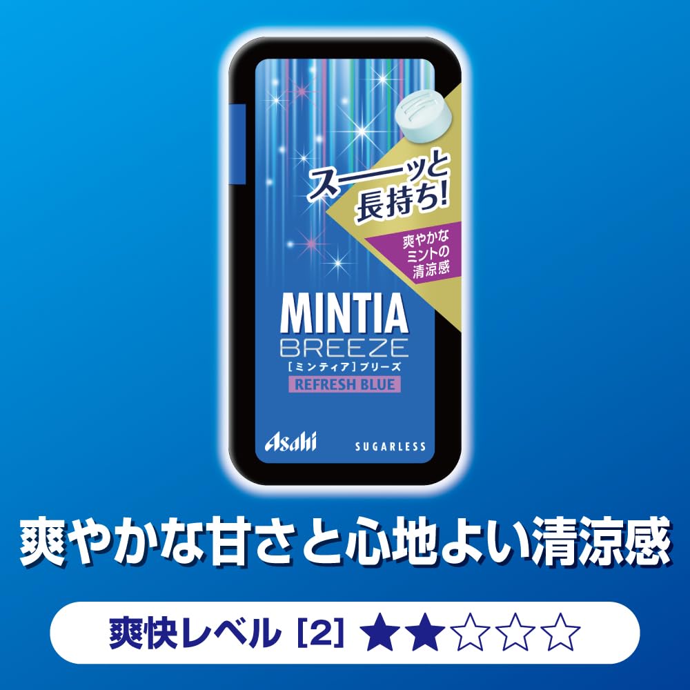 Mintia Breeze Refresh Blue Sugarless Tablets, 30 Tablets x 8 Cases