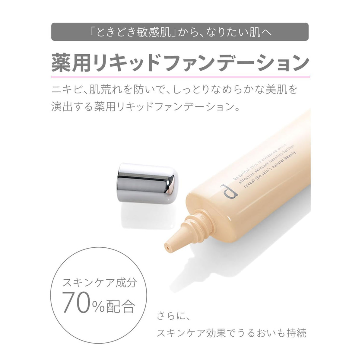 Medicated Liquid Foundation, SPF20 PA++, 30 g, Five Shades