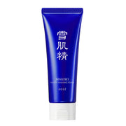 Sekkisei White Cream Wash Face Cleansing Foam with Herbal Plant Extracts and Job's Tears Ferment, Dense Moist Lather for Dullness and Pores, 130 g